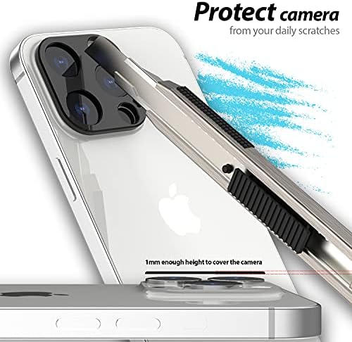 אפל אייפון 13 מצלמה מגן על ידי וויטסטון [אחד מגע התקנה] שריטה עמיד מצלמה עדשת מגן-שני חבילה